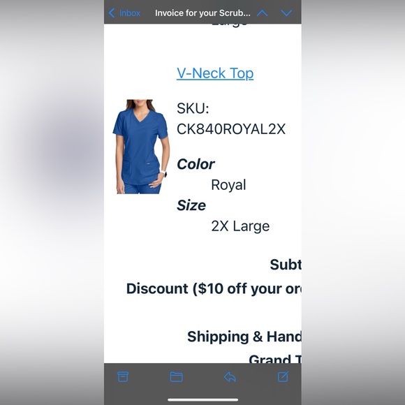 NWT Cherokee form scrub set - Picture 3 of 8